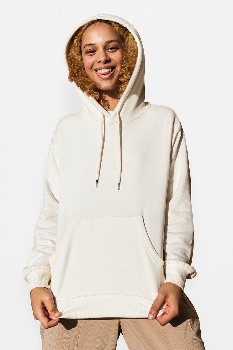 Women’s white hoodie psd mockup | Premium PSD Mockup - rawpixel