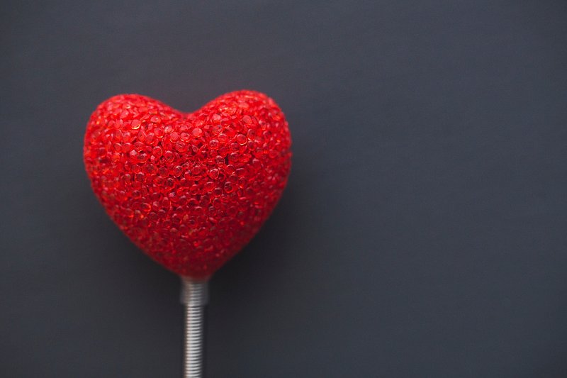 Red heart on a stick. | Free Photo - rawpixel