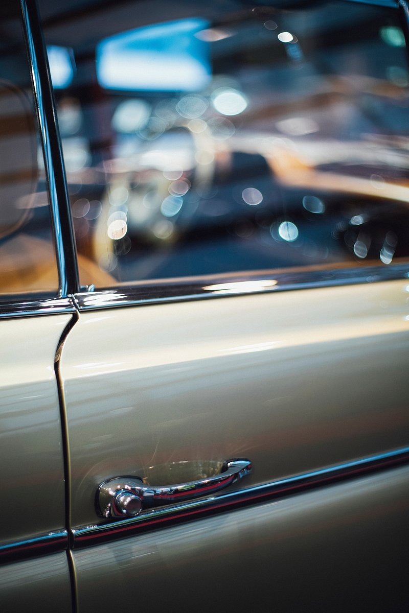 Bronze Muscle Car Detail stock photo. Image of window - 3509604