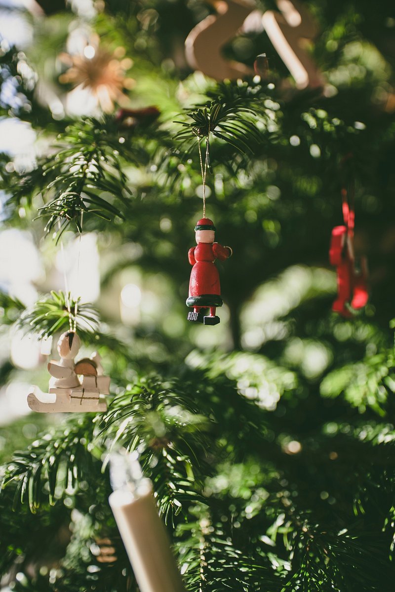 Miniature decoration hanging Christmas tree | Free Photo - rawpixel