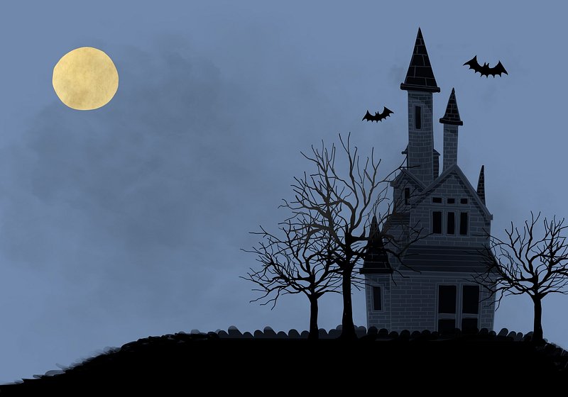 Illustration Halloween themed background vector | Premium PSD ...