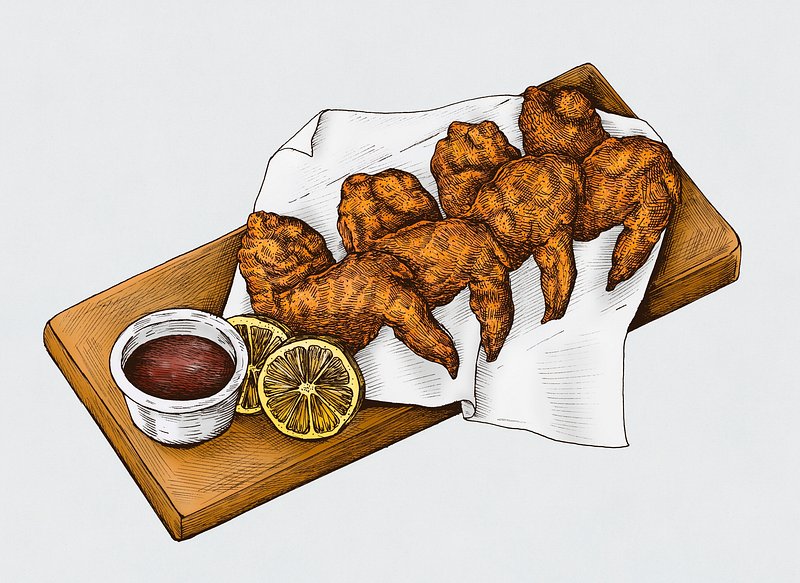 Roasted Chicken | Cartoon chicken, Chicken illustration, Chicken drawing