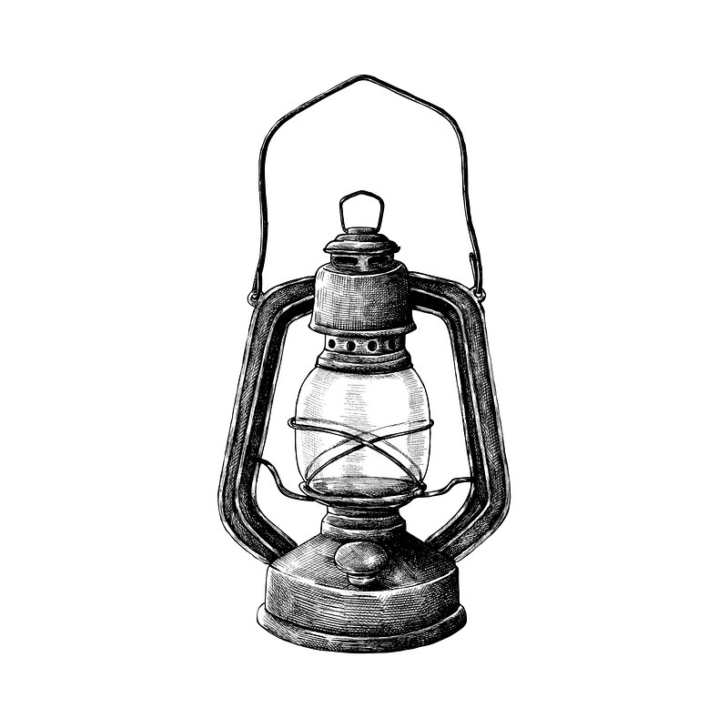 Hand drawn retro lantern | Vector Illustration - rawpixel