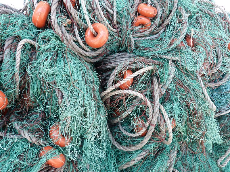 Fishing nets close up. Free