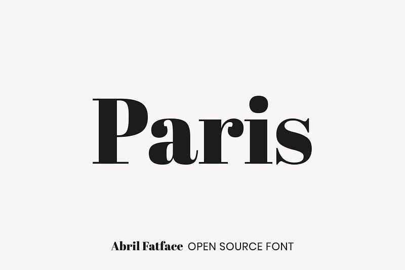 Abril Fatface Open Source Font | Free Font Add-on - rawpixel