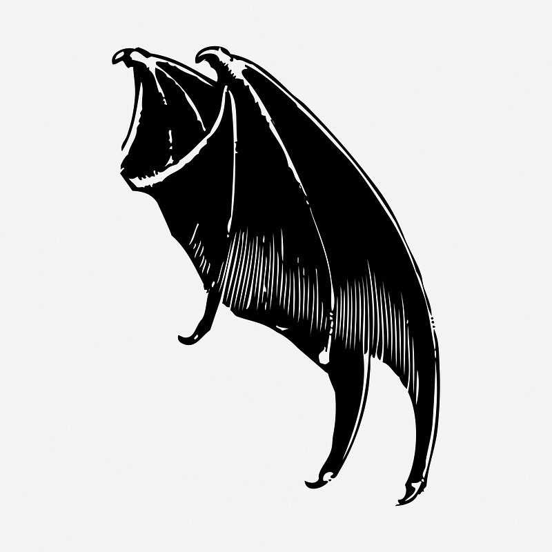 demons drawings with wings