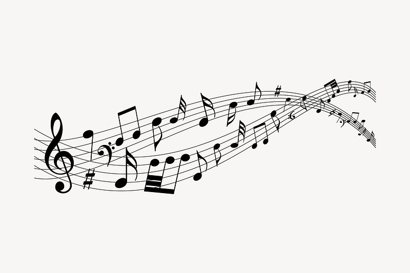 musical notes border clip art free