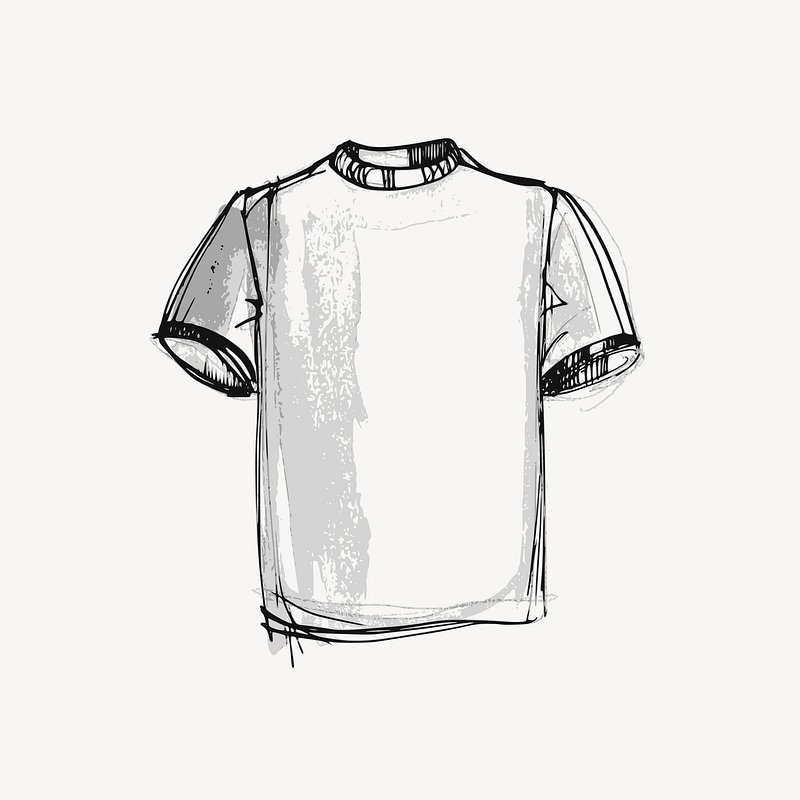 Premium Vector  T shirt technical drawing - fashion vector