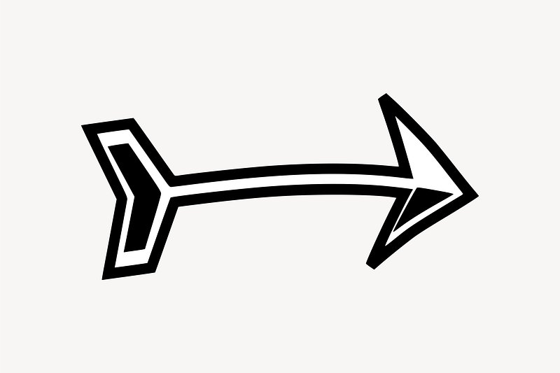 arrow clipart black and white