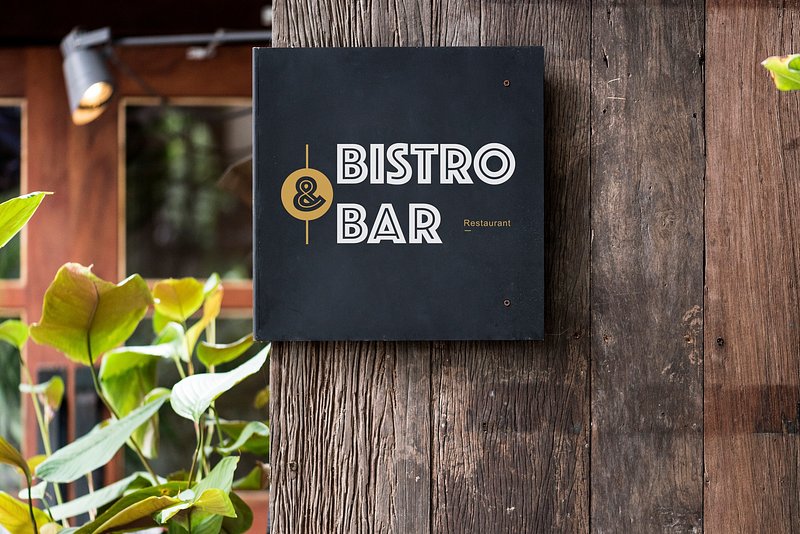 Bar Logo Mockup Images | Free Photos, PNG Stickers, Wallpapers &  Backgrounds - rawpixel