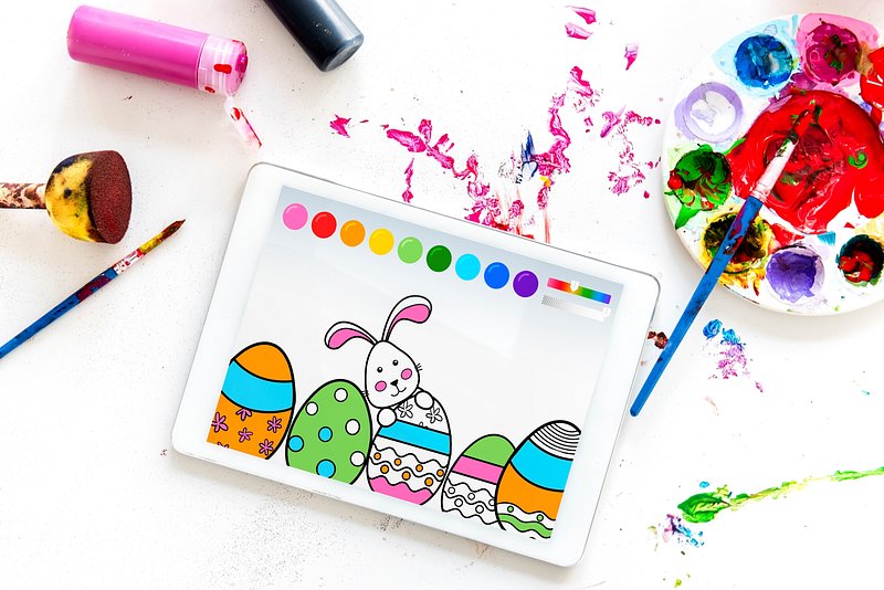Easter traditional to paint eggs. Premium Photo rawpixel