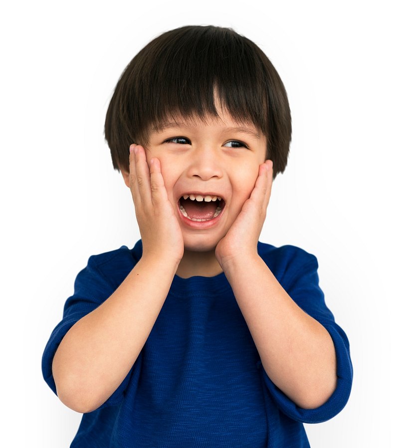 Free: Screaming, scared, child, face, hand png 