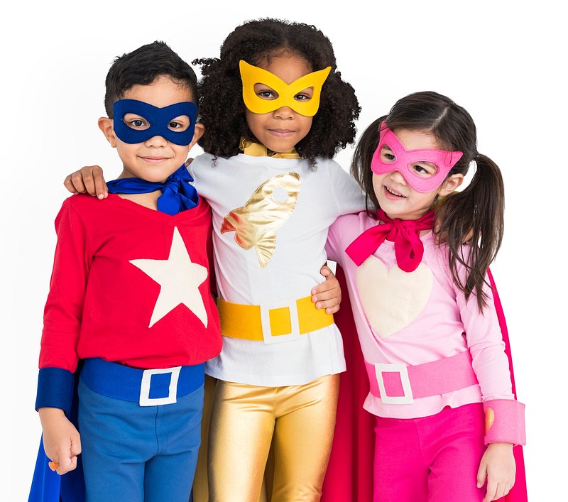 Superhero Adolescence Child Kid Expertise | Premium PSD - rawpixel