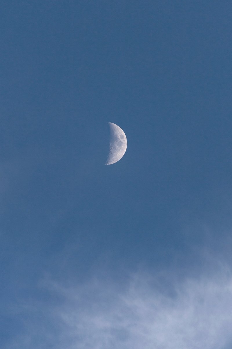 Daytime Moon Free Photo rawpixel