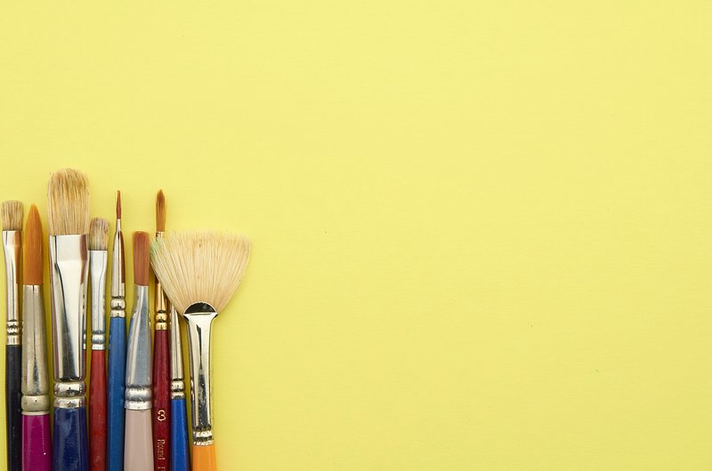 Paintbrushes and art tools in a cup Stock Photo by Rawpixel