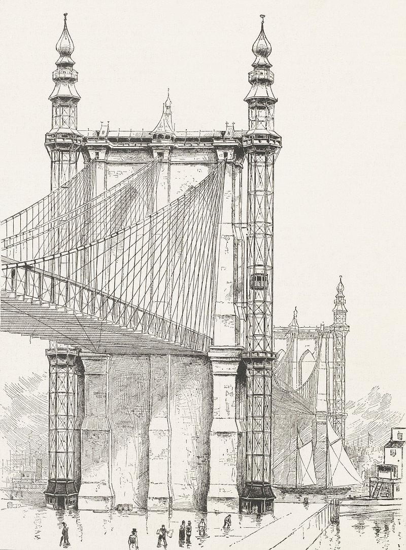 Antique illustration of the Brooklyn | Free Photo Illustration - rawpixel