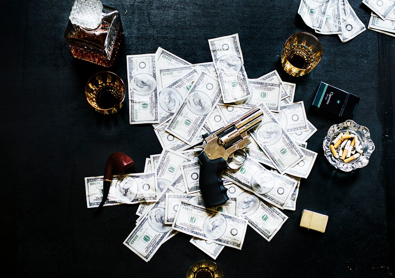 money and guns wallpaper