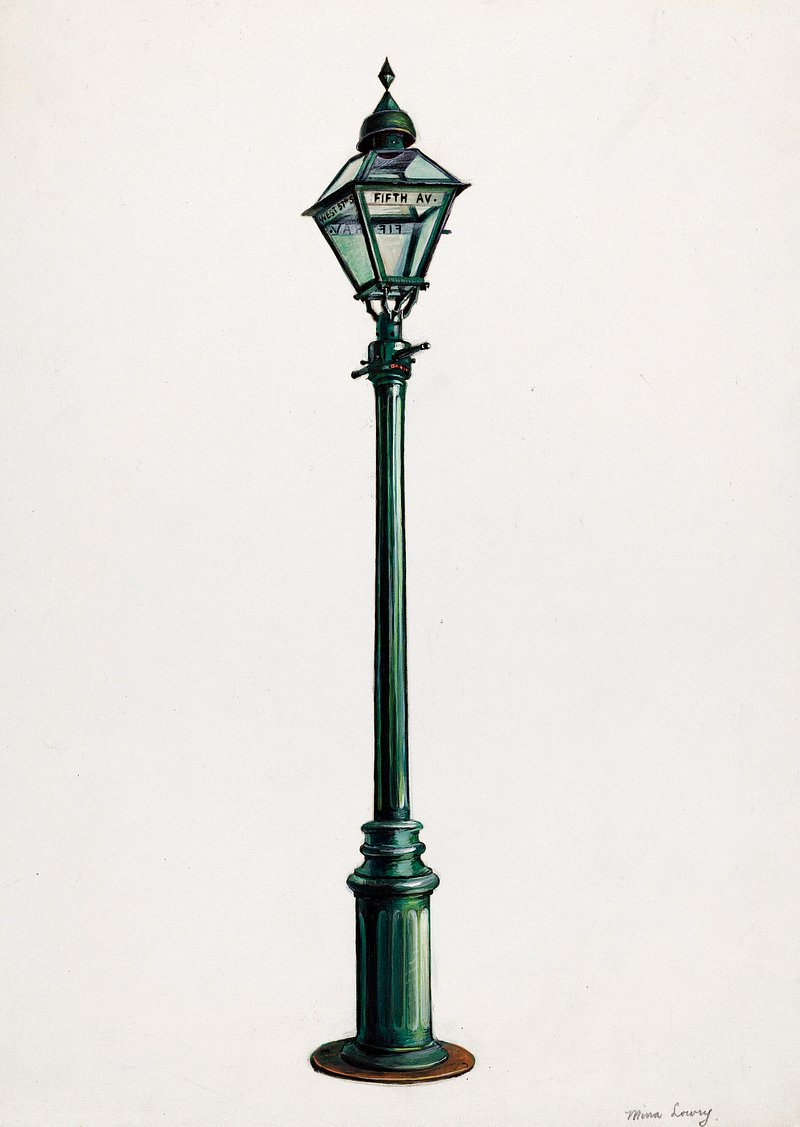 Download Aesthetic Light Brown Vintage Gas Lamp Wallpaper