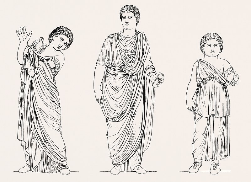 Roman youth and children from An | Free Photo Illustration - rawpixel