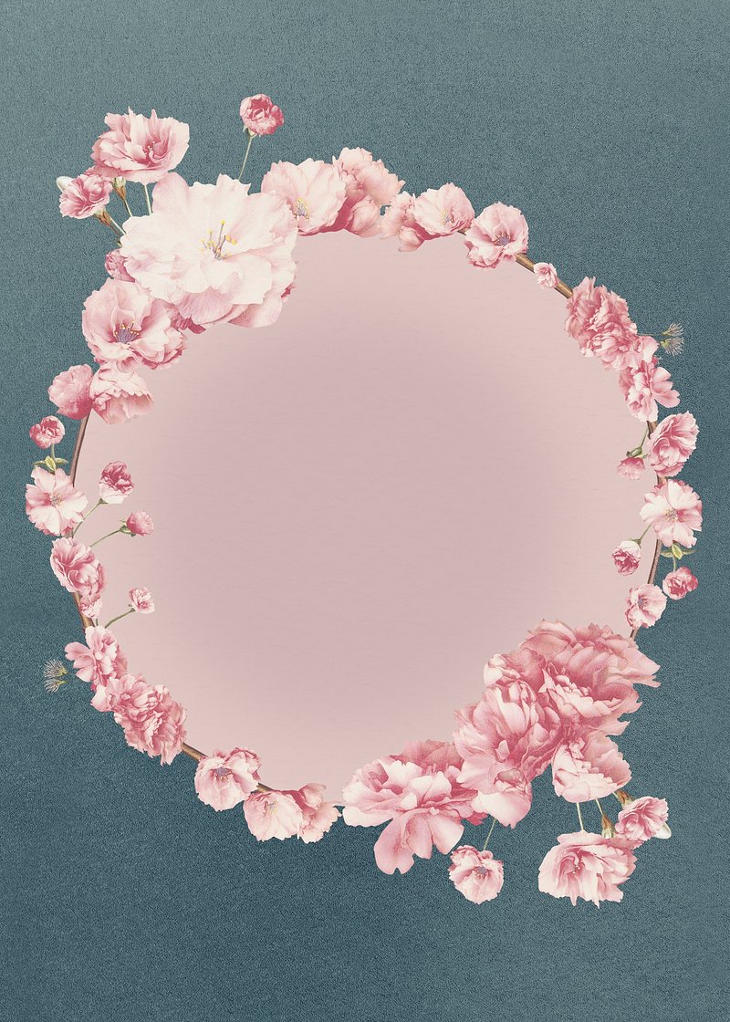 Round pink cherry blossom flower | Free PSD - rawpixel