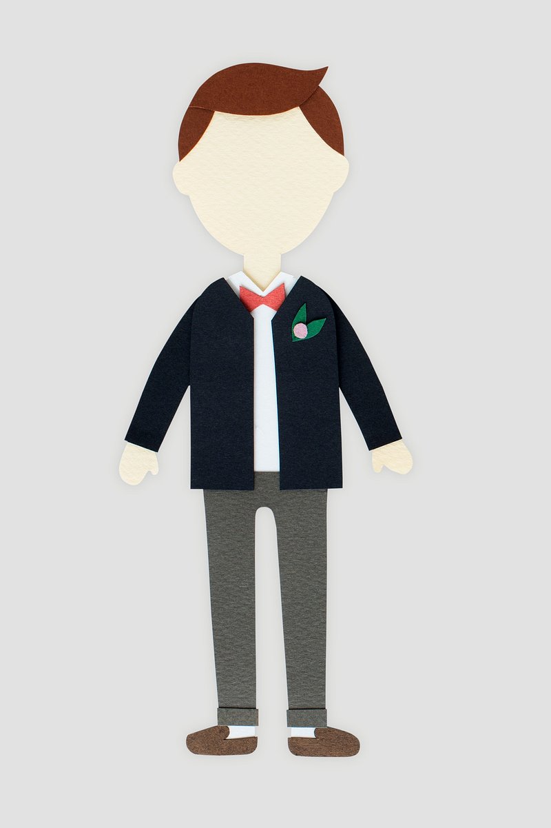 Premium Vector  Papercraft boy