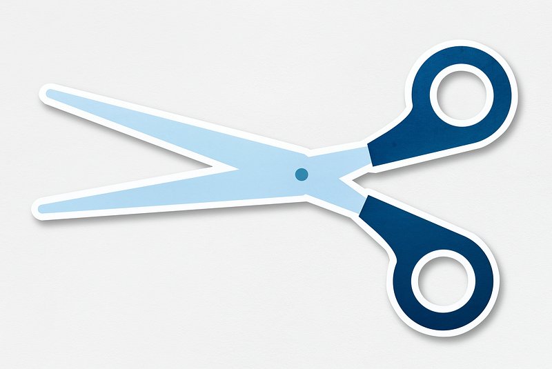 Scissors vector icon isolated on transparent background, Scissor