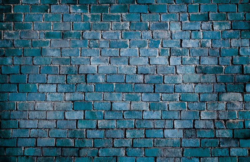 blue brick wallpaper