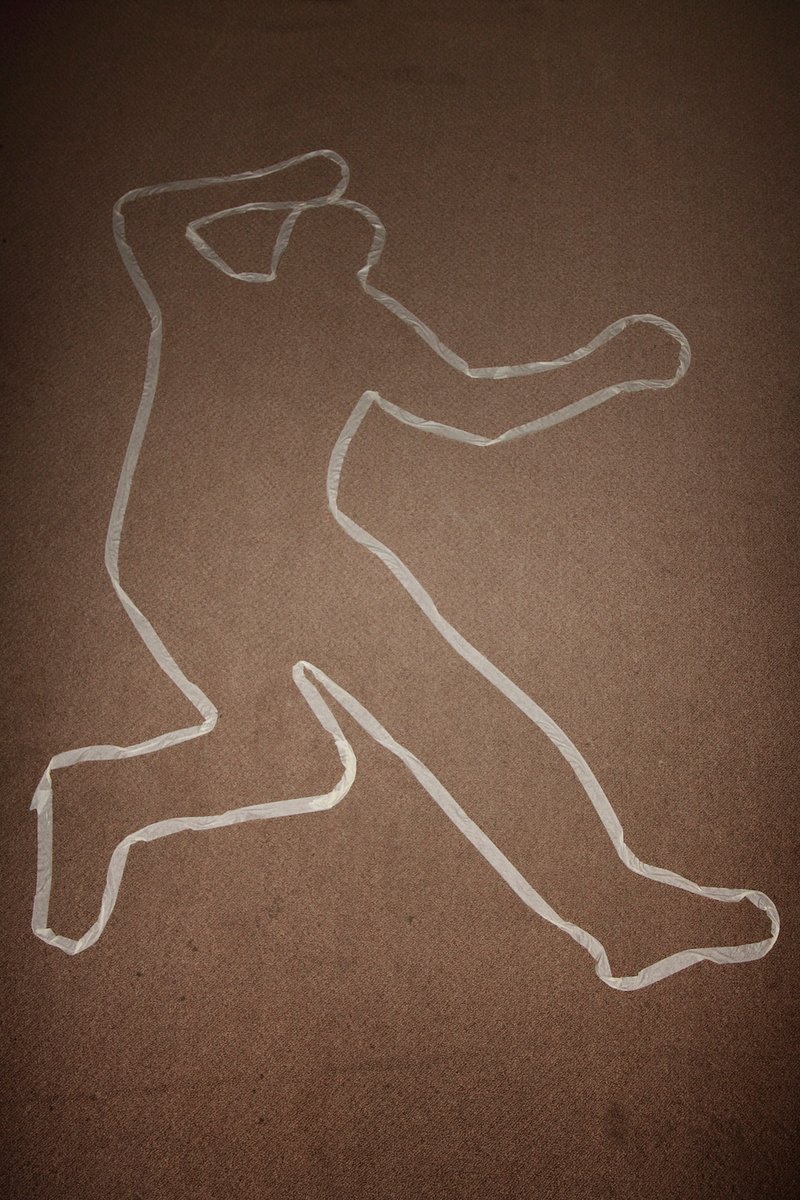 crime scene body outline template