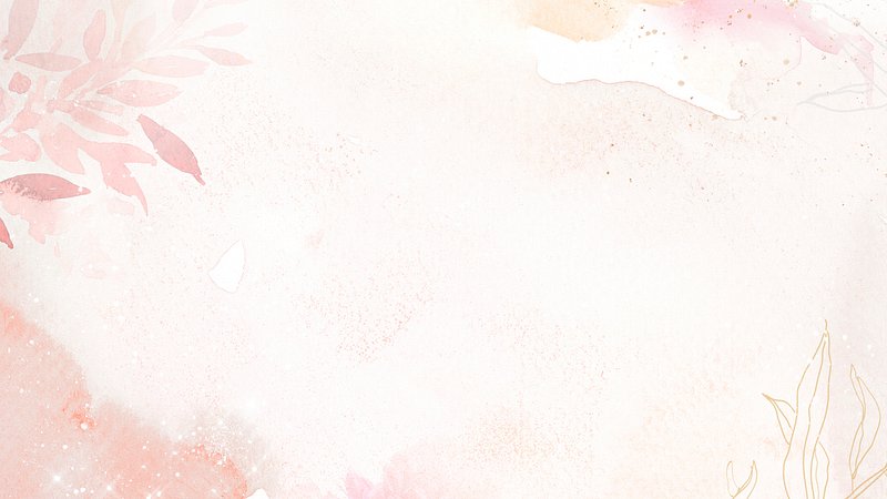 Watercolor Background - Abstract Vintage Sky With Pastel Pink