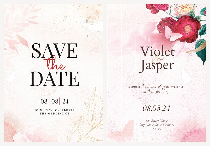 10 Free Photoshop Templates for Save the Date Cards - Paperlust