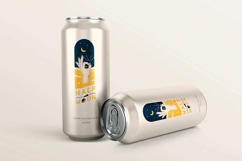Free Can Mockups