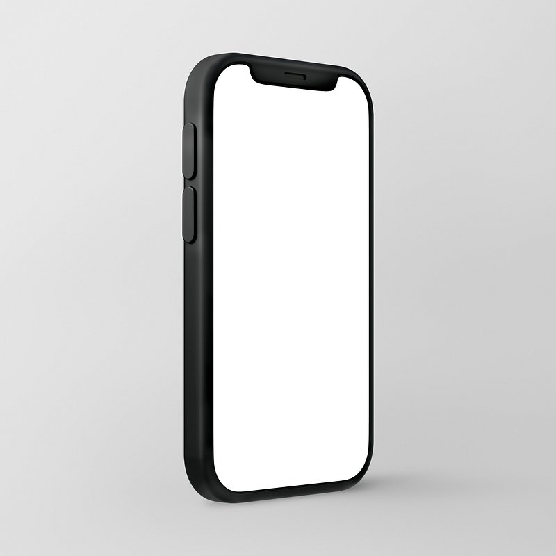 3D mobile phone screen, blank | Free Photo - rawpixel