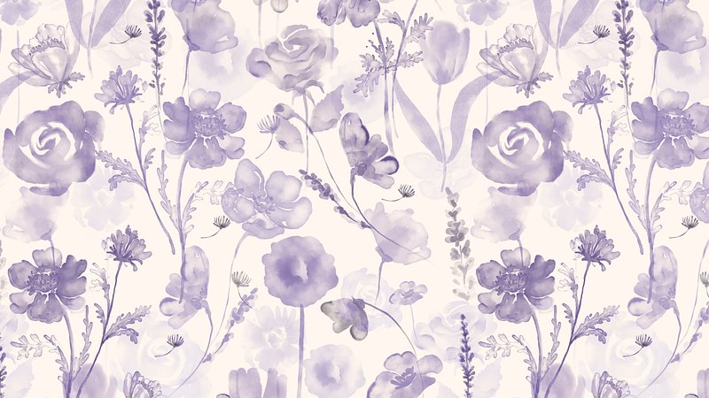 Flower Aesthetic Desktop Wallpaper Stock Illustration