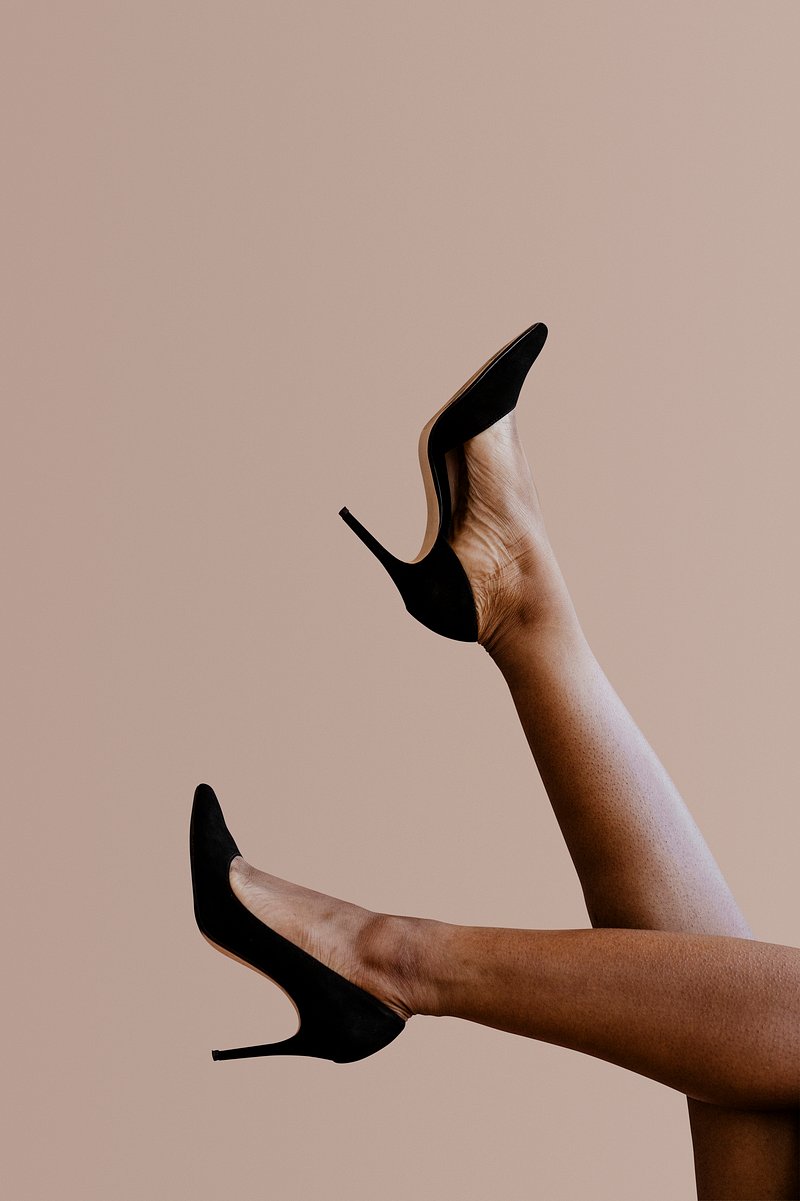 Women's Black Tuxedo Dress, Clear Embellished Leather Heeled Sandals |  Lookastic
