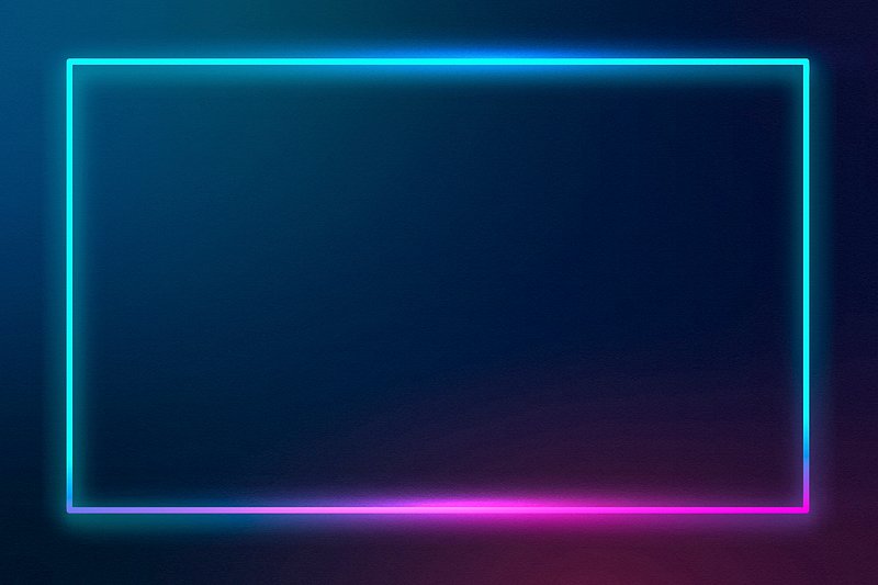 Blue neon frame dark background | Premium Vector - rawpixel