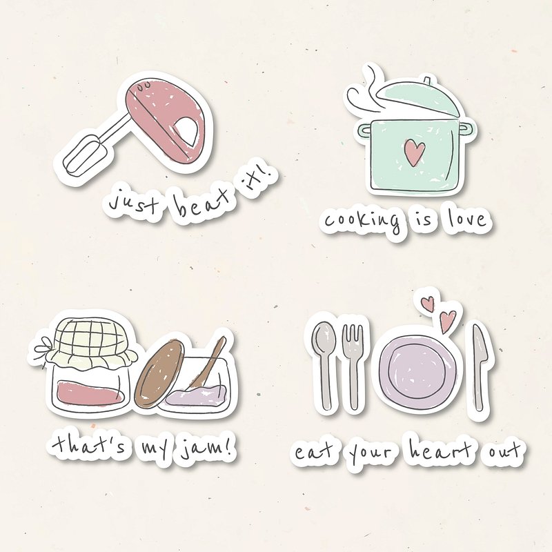 Cute Kitchen Stickers