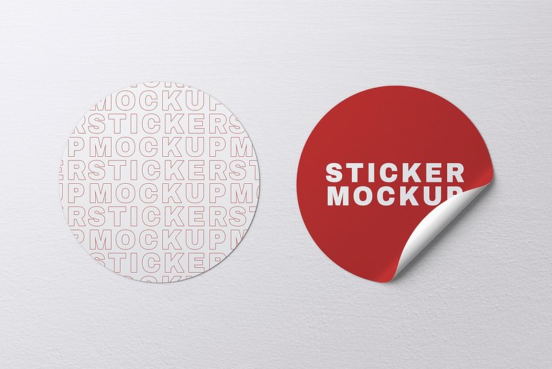 Imagens vetoriais Sticker mockup