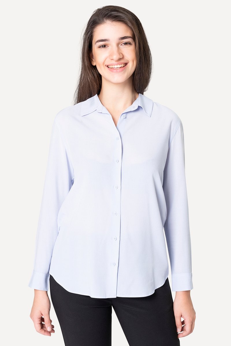 Woman wearing white shirt mockup | Premium PSD Mockup - rawpixel