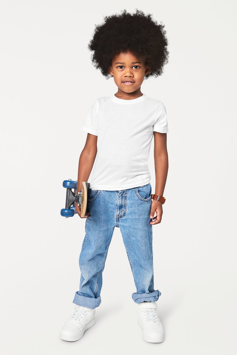 Black boy t-shirt and pants | Premium PSD Mockup - rawpixel