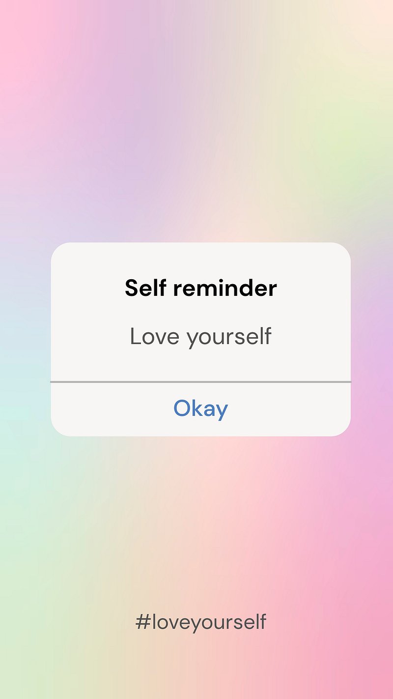 3 Aesthetic iPhone Wallpaper Self-care Love Quote Pink Cream 