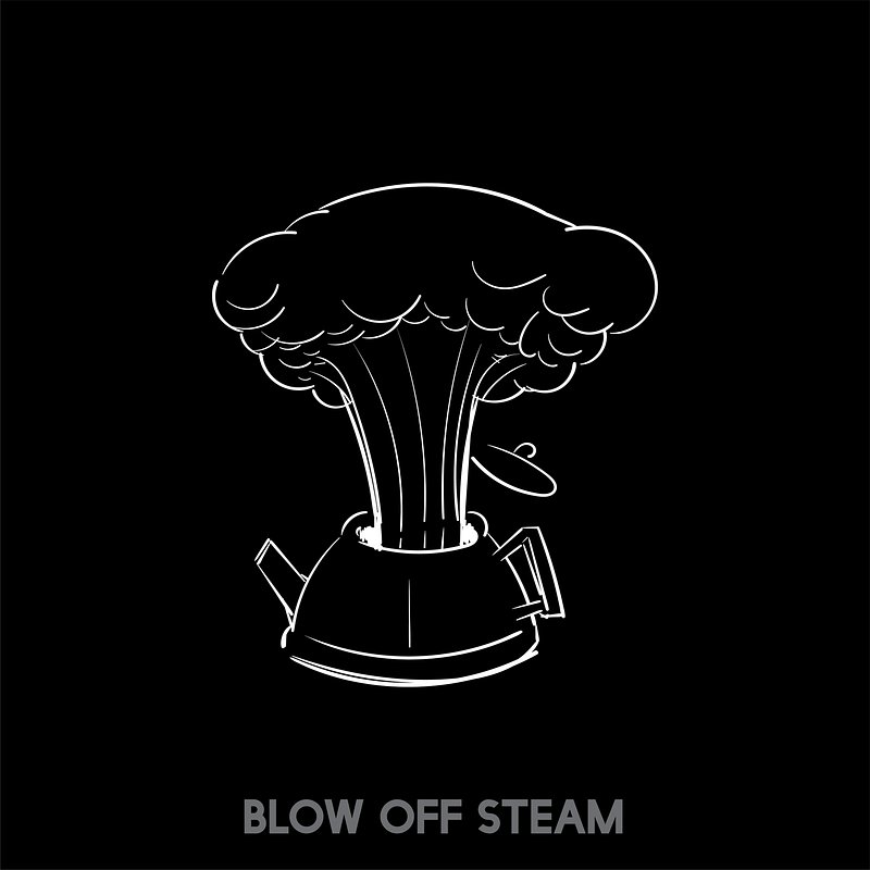 Blow Off Steam Idiom Vector Free Photo Rawpixel