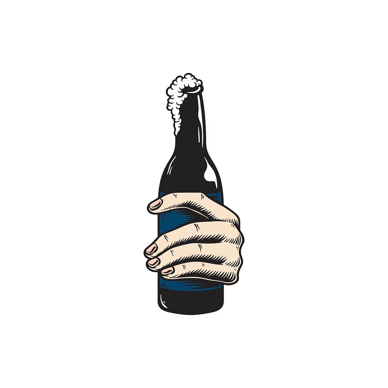 sketch beer bottle beer bottle bottle glass vodka png download - 4096*4096  - Free Transparent Sketch Beer Bottle png Download. - CleanPNG / KissPNG