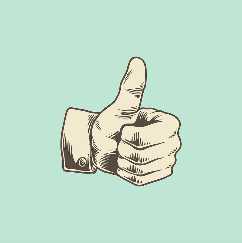 thumbs up icon vector