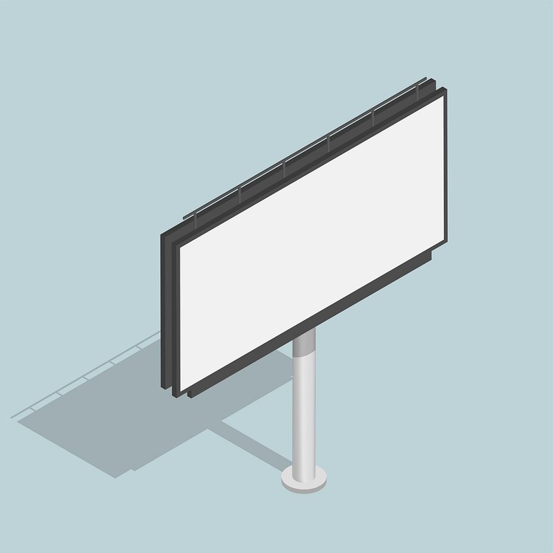 Blank Billboard Vector Coffee Mug by THP Creative - Pixels