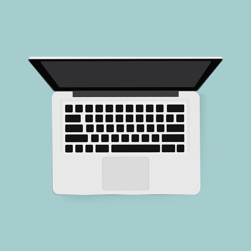 laptop vector icon white