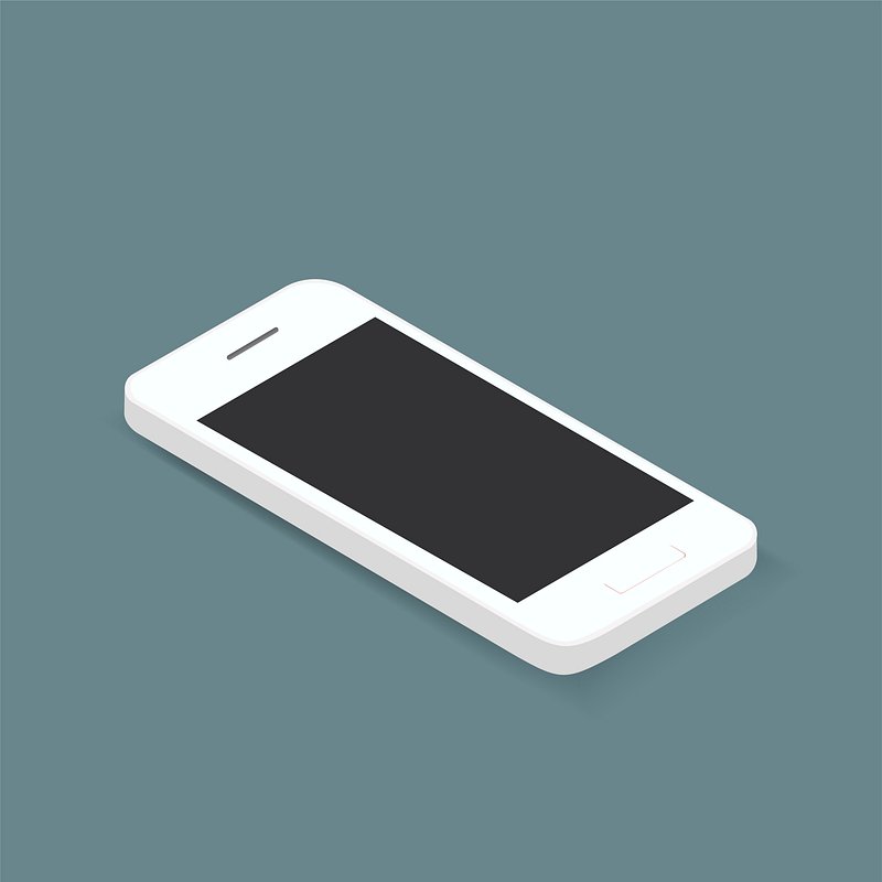 Vector 3D smart phone icon | Free Vector - rawpixel