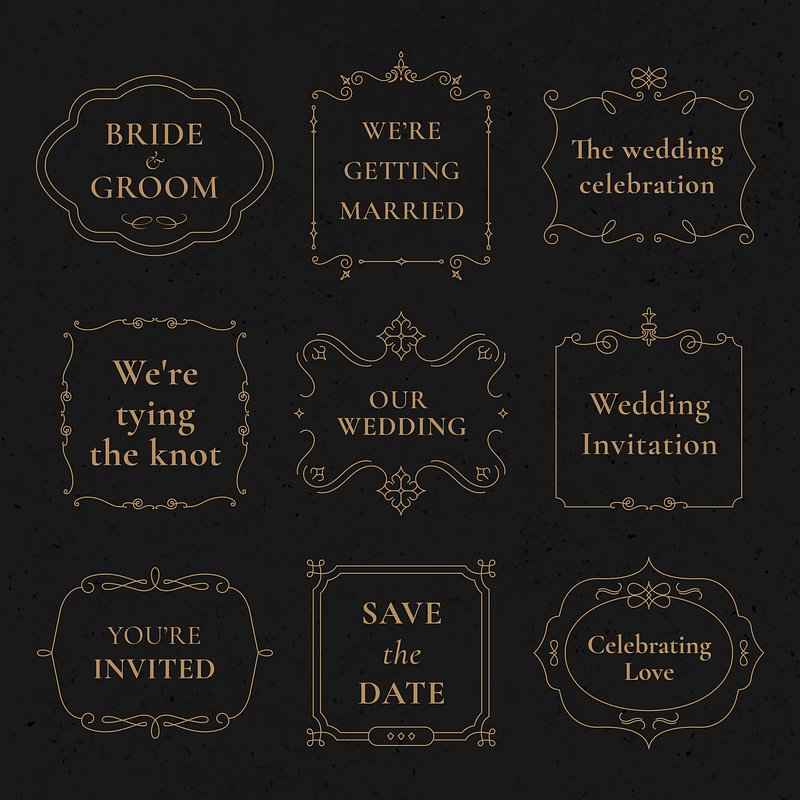 Wedding Logo Vector PNG, Vector, PSD, and Clipart With Transparent  Background for Free Download