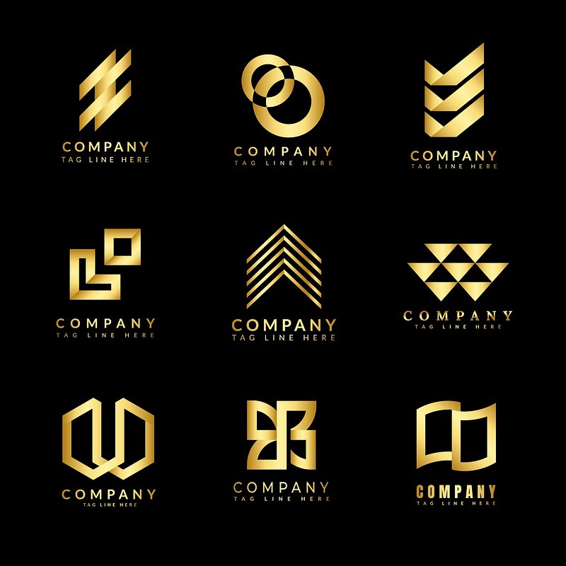 Golden Letter F logo design template on transparent background PNG -  Similar PNG