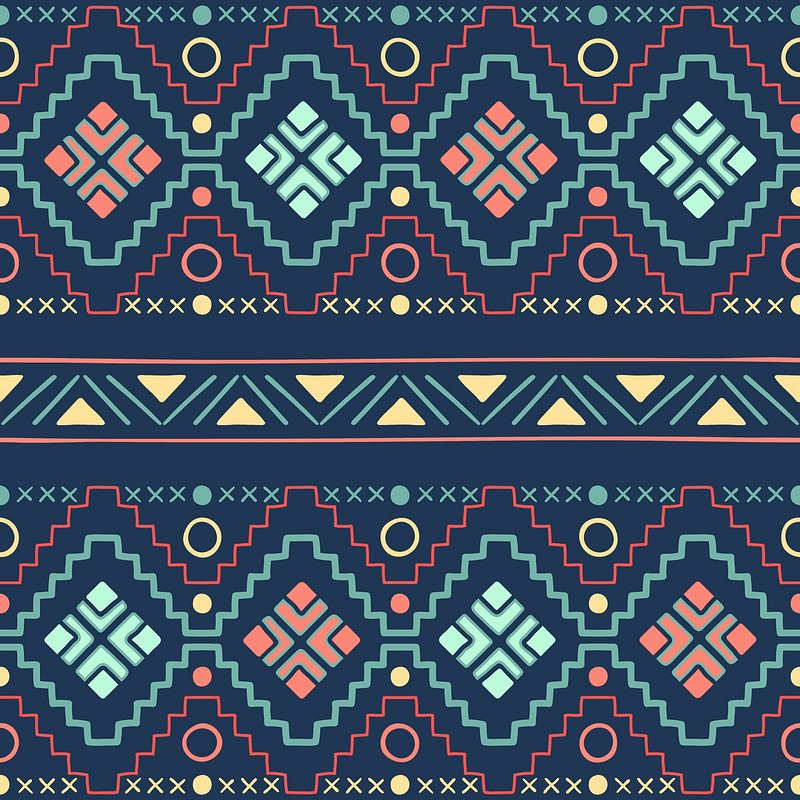 Tribal seamless pattern background, colorful | Premium PSD - rawpixel