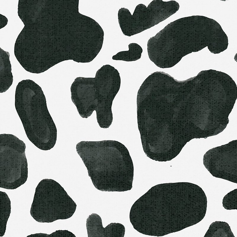 Cow Print Vector Seamless Pattern Design Abstract Seamless Animal